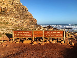 Sign at the Cape of Good Hope in Cape Town