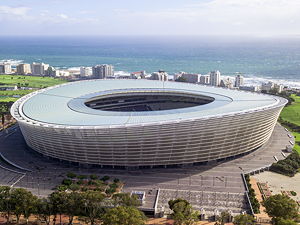 Aerial view of the Cape Town Stadium