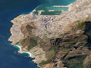 Satellite image of Table Mountain
