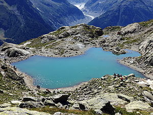 The Lac Blanc in Chamonix in August 2019