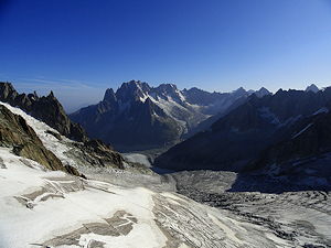 The Mer de Glace, Mont Blanc in France