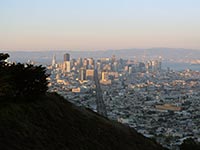 The view of San Francisco from Twin Peaks