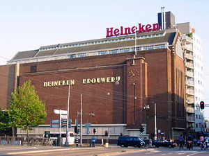 Former Heineken brewery in the centre of Amsterdam