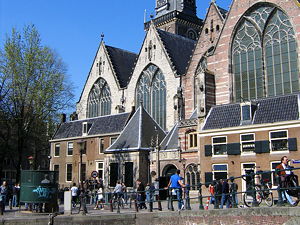 Oude Kerk, viewed from across the Oudezijds Voorburgwal