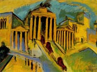 Kirchner's painting of the Brandenburg Gate