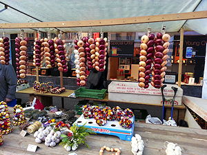 The annual onion market in Bern, Switzerland