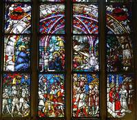 Berne Munster stained glass