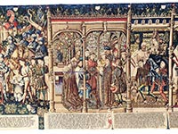 A medieval tapestry in Bern's Historical Museum