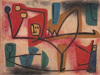 Paul Klee's 1939 work Ubermut Exuberance