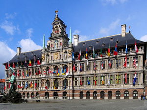 Antwerp City Hall at the Grote Markt