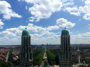 Panoramic view from atop the Sacred Heart Basilica