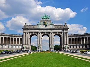 The triumphal arch was planned for the National Exhibition of 1880