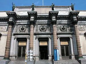 The entrance to the Royal Museums