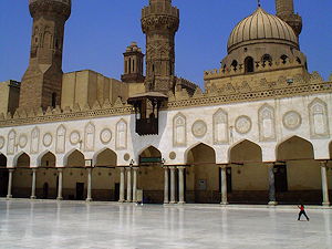 The courtyard of the mosque Al-Azhar