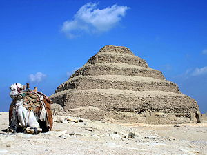 Saqqara pyramid of Djoser in Egypt