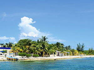 The Isle Mujeres with its beach houses