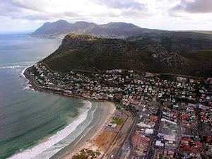 An aerial photograph of Fish Hoek