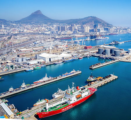 The port of Cape Town