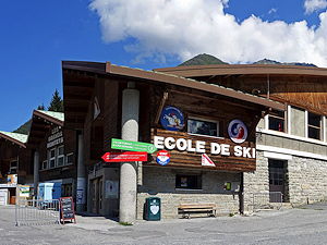 Les Grands Montets cablecar station in Argentiere, France.