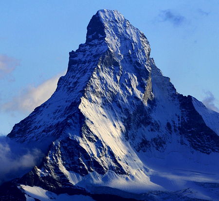 The Matterhorn seen seen from the Domhütte (Valais)