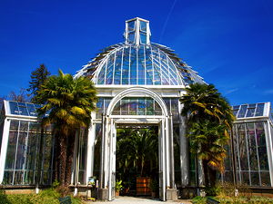The Greenhouse of the botanical Garden in Geneva