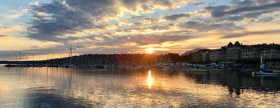 Lake Geneva at sunrise