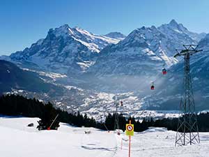 A black run down to Grindelwald