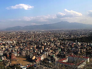 Panoramic view of Kathmandu Valley