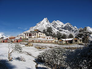 View of Tengboche Monastery