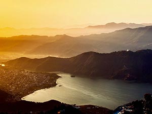 Fishtail mountain from Pokhara