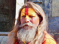 A Saddhu in Kathmandu's Durbar Square