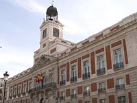 The Real Casa de Correos on Puerta del Sol