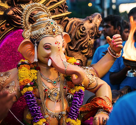 Ganesha during a festival in Mumbai, India
