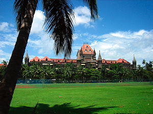 Oval Maidan with Bombay High Court in the background