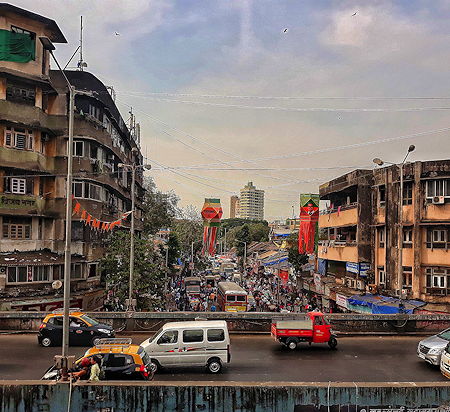 The suburbs of Mumbai, India