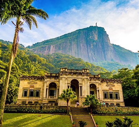 Parque Lage with Corcovado in the background
