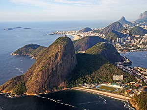 Botafogo Cove and Sugar Loaf viewed from Dona Marta Lookout