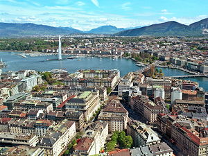 A view over Geneva and the lake (© Ork.ch, CC BY-SA 2.0)