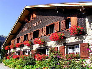 The Chalet Remy in Saint-Gervais during the summer