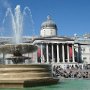The National Gallery, on Trafalgar Square, displays world-class paintings for all periods up to the start of the 20th century.  More recent works are found in the Tate Modern.  