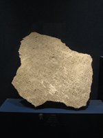A meteorite rock, housed in the Smithsonian National Museum of Natural History (© Clare H, distributed under a CCASA 2.0 Generic licence).