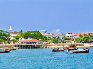 Stone Town as seen from the sea