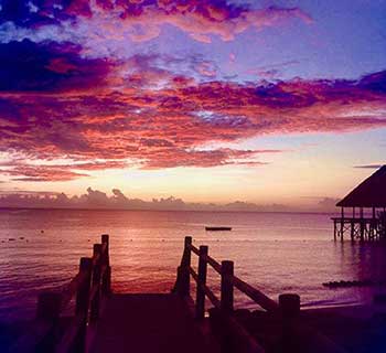 Sunset over Zanzibar's Nungwi and Kendwa beaches