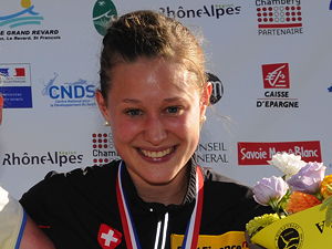 Judith Wyder a Swiss Orienteering Professional at the WOC in 2011 (© Dnikitin, CC BY-SA 3.0)