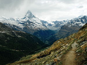 Hiking path near Matterhorn