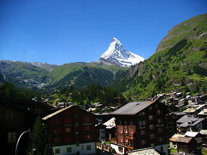 Matterhorn viewed from Gornergratbahn, Zermatt, Switzerland