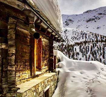 A wood cabin in Zermatt
